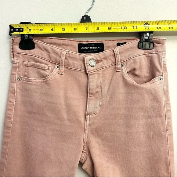 Lucky Brand Pink Jeans Ava Skinny Size 2/27 - Picture 10 of 13